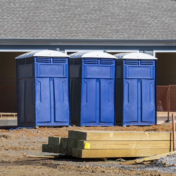 how can i report damages or issues with the porta potties during my rental period in Gales Ferry